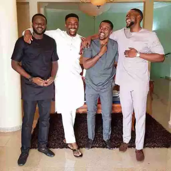 Media Personality, Ebuka Obi-Uchendu Hangs Out With His Handsome Brothers-In-Law